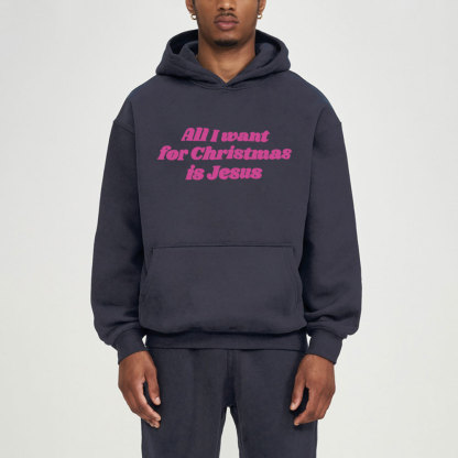 All I Want For Christmas Is Jesus Christian Fleece Hoodie Set