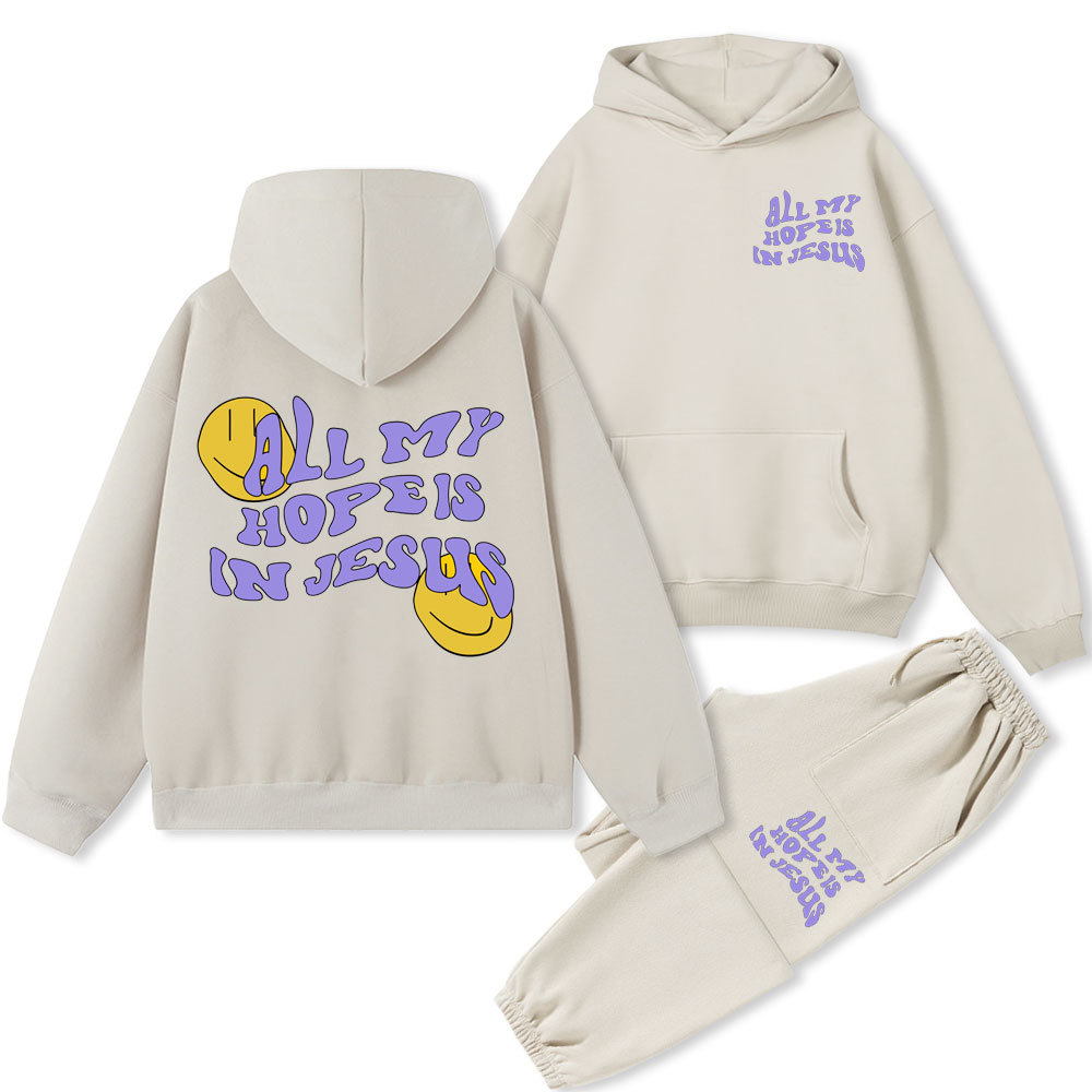 All My Hope Is In Jesus Christian Fleece Hoodie Set
