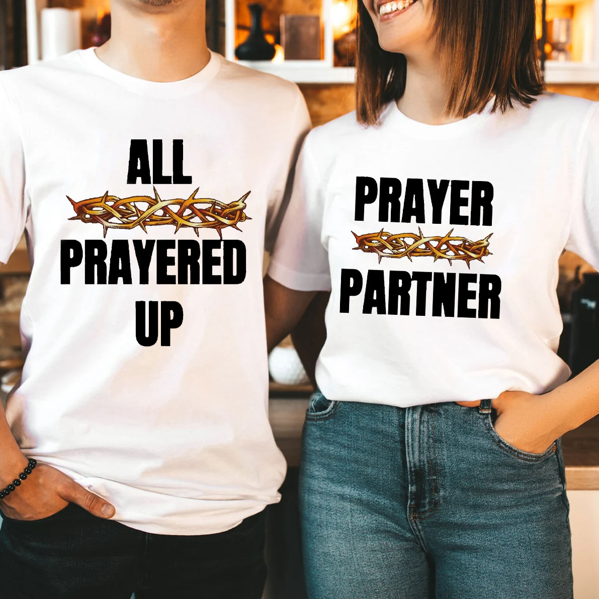 All Prayer Up Prayer Partner Christian T-Shirt