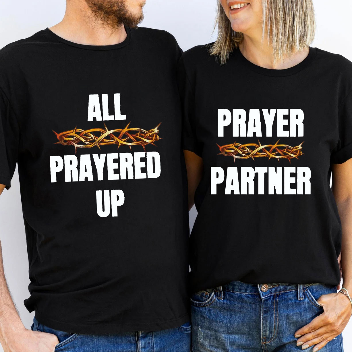 All Prayer Up Prayer Partner Christian T-Shirt