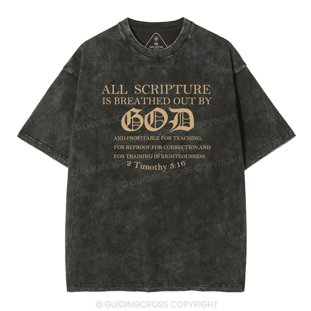 All Scripture is God Christian Washed T-Shirt