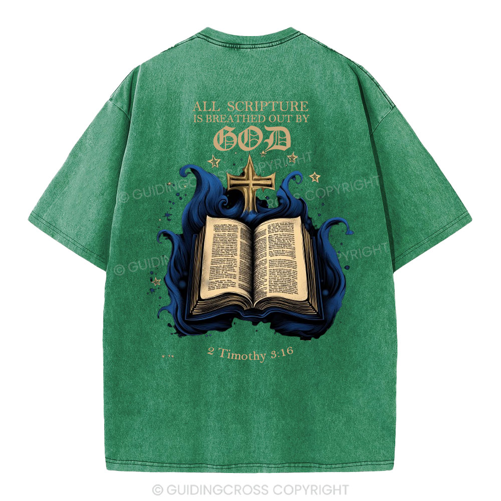 All Scripture is God Christian Washed T-Shirt