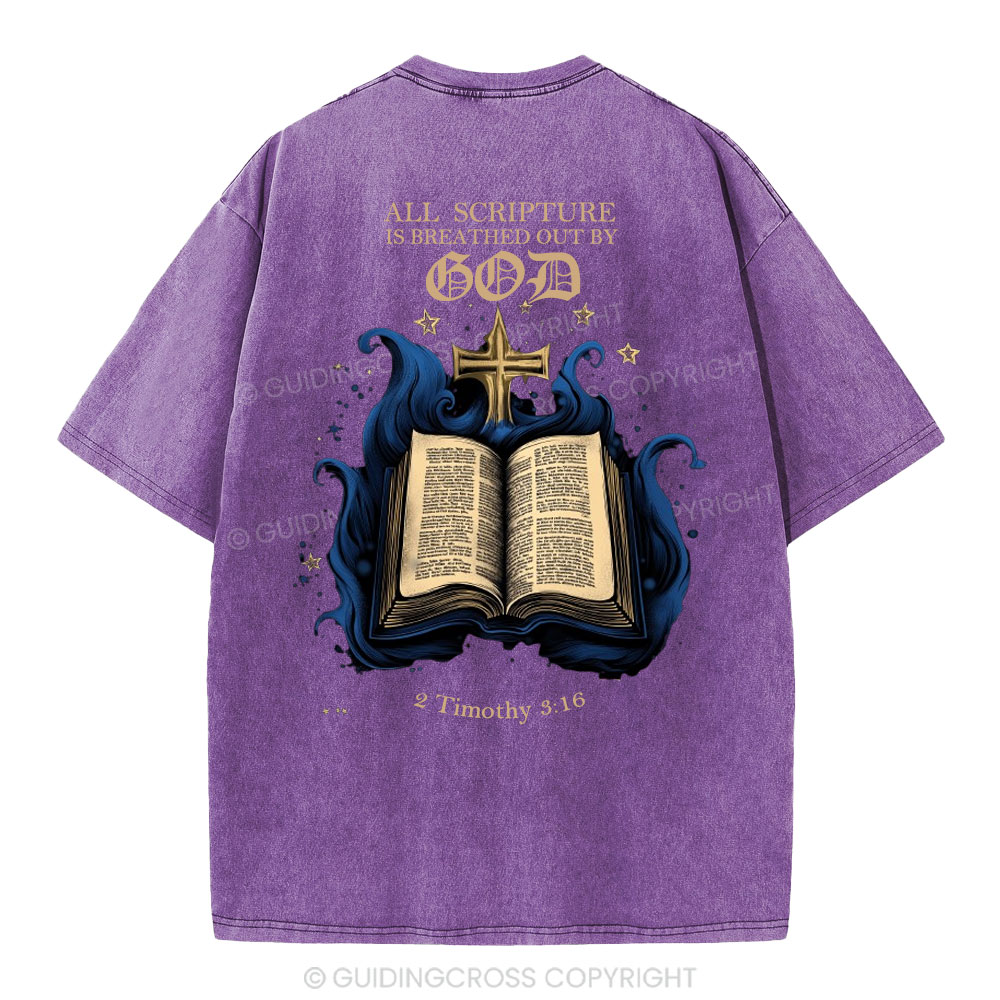 All Scripture is God Christian Washed T-Shirt