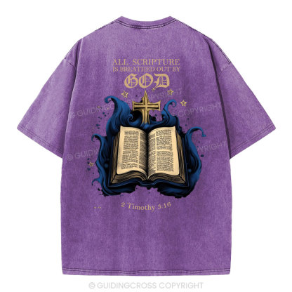 All Scripture is God Christian Washed T-Shirt