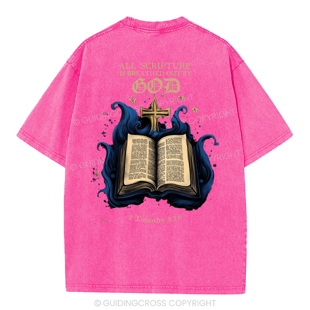 All Scripture is God Christian Washed T-Shirt
