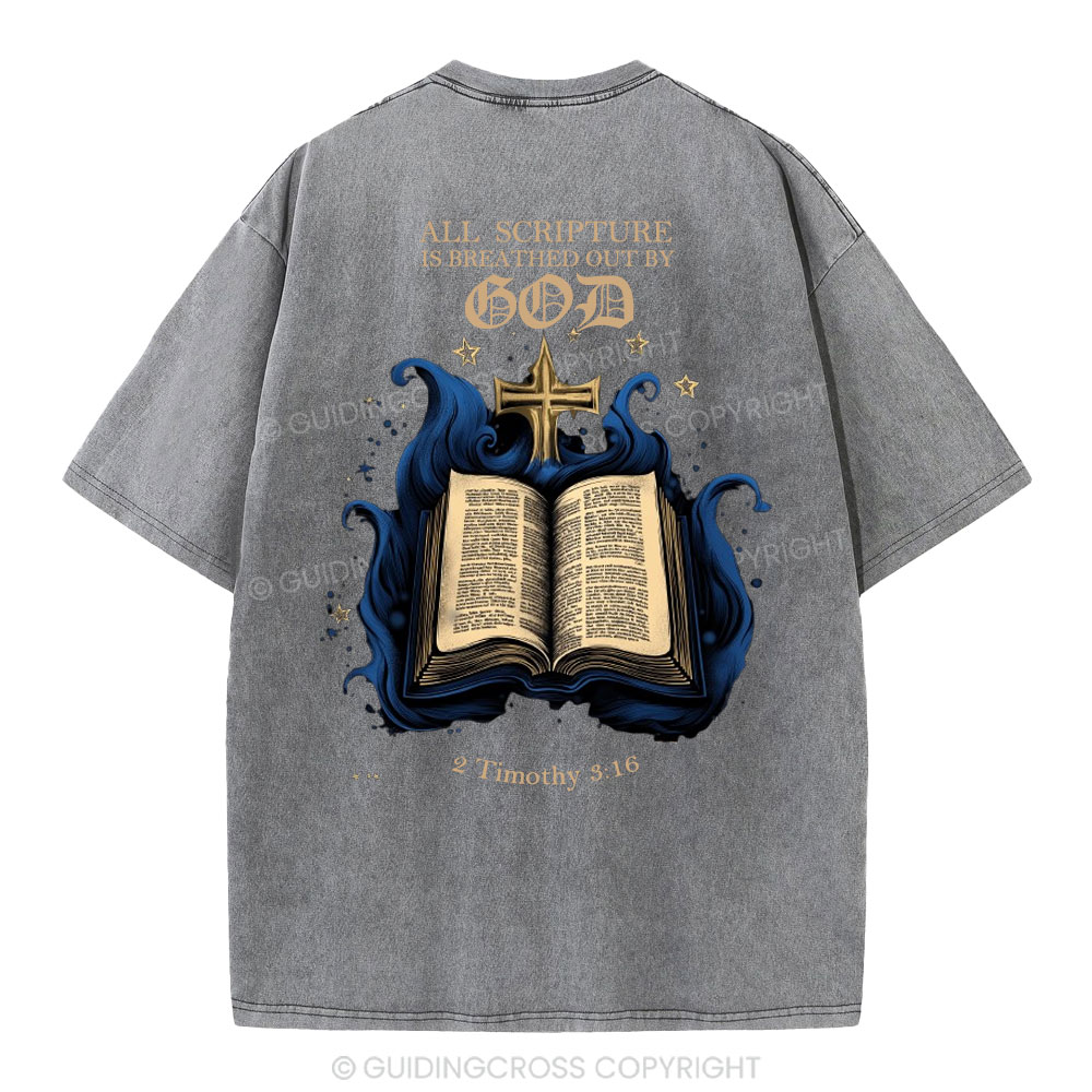 All Scripture is God Christian Washed T-Shirt