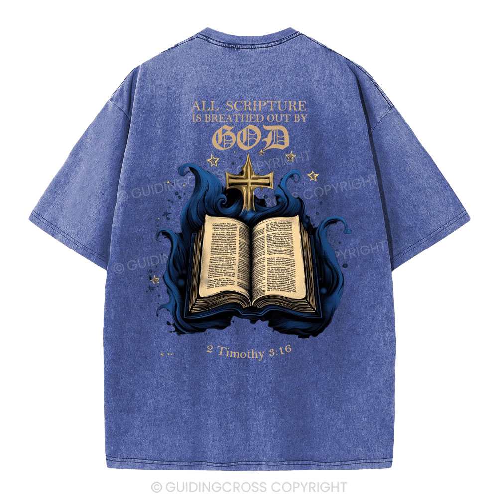 All Scripture is God Christian Washed T-Shirt