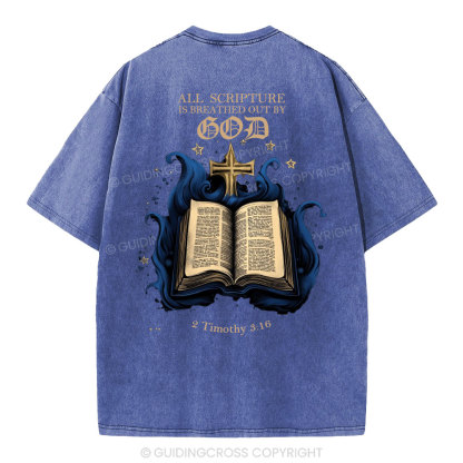 All Scripture is God Christian Washed T-Shirt