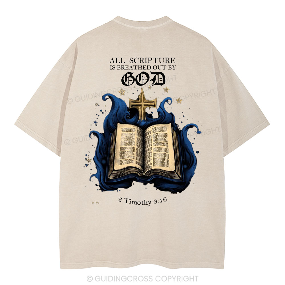 All Scripture is God Christian Washed T-Shirt