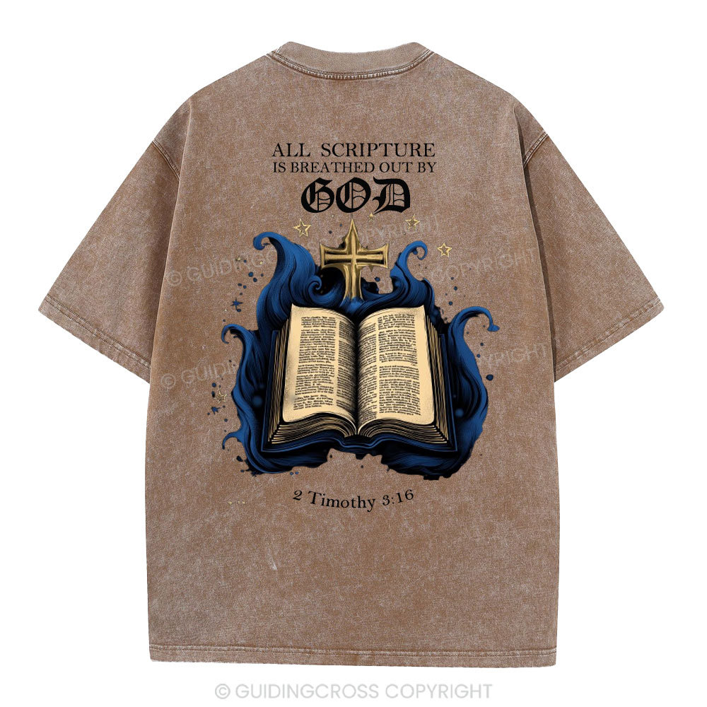 All Scripture is God Christian Washed T-Shirt