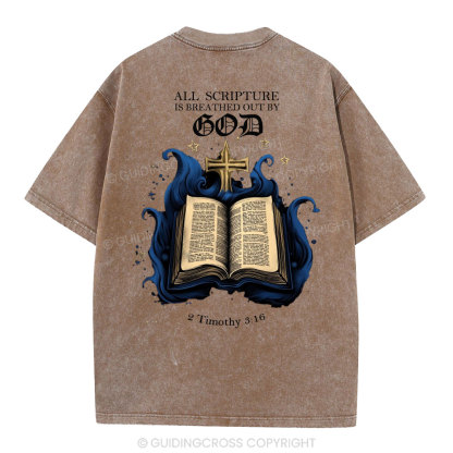 All Scripture is God Christian Washed T-Shirt