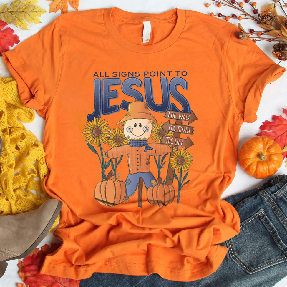 All Signs Point To Jesus Christian T-Shirt