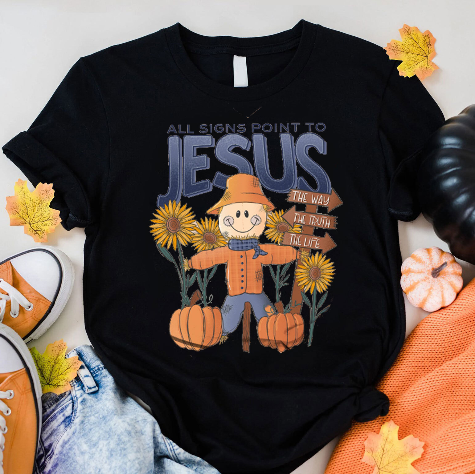 All Signs Point To Jesus Christian T-Shirt
