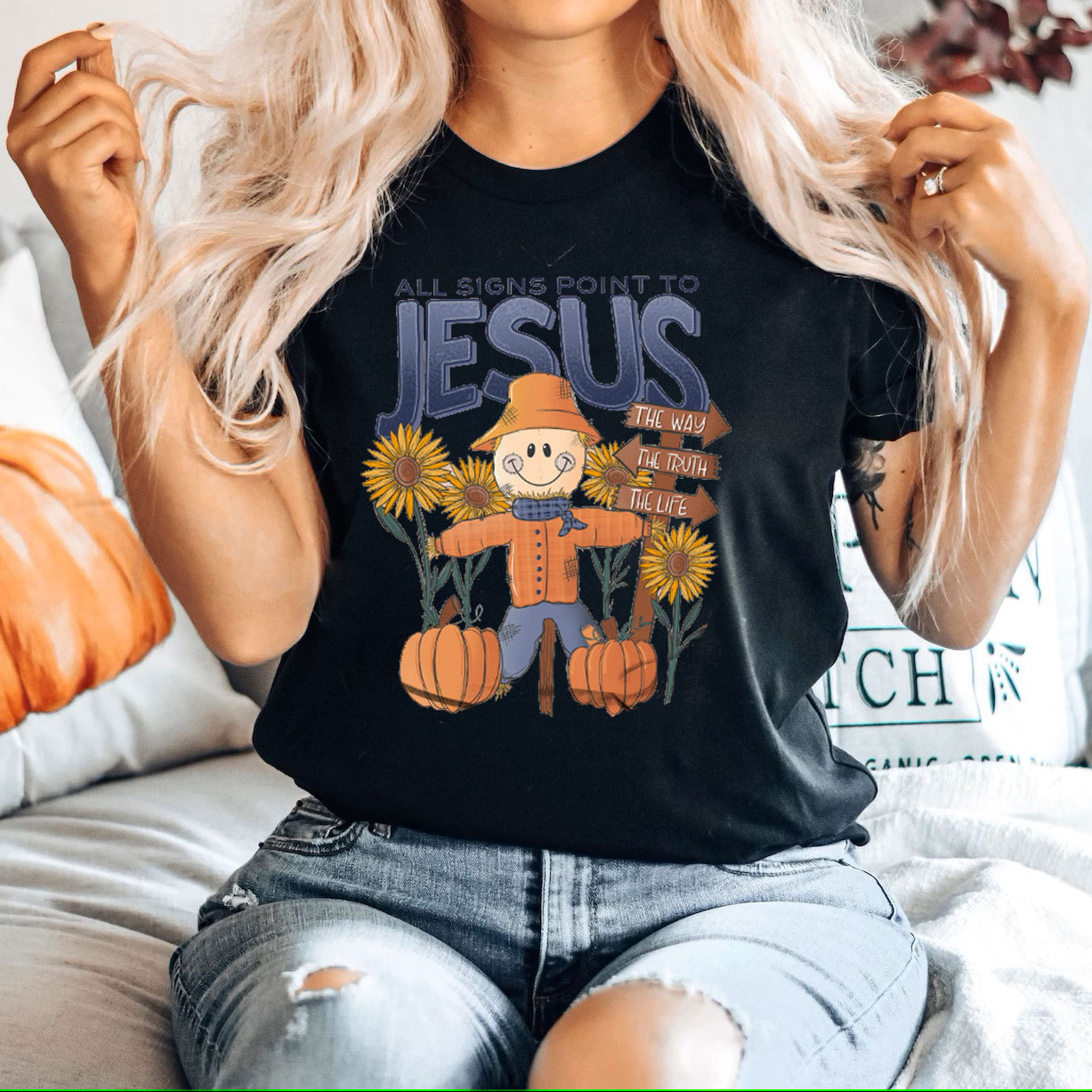 All Signs Point To Jesus Christian T-Shirt