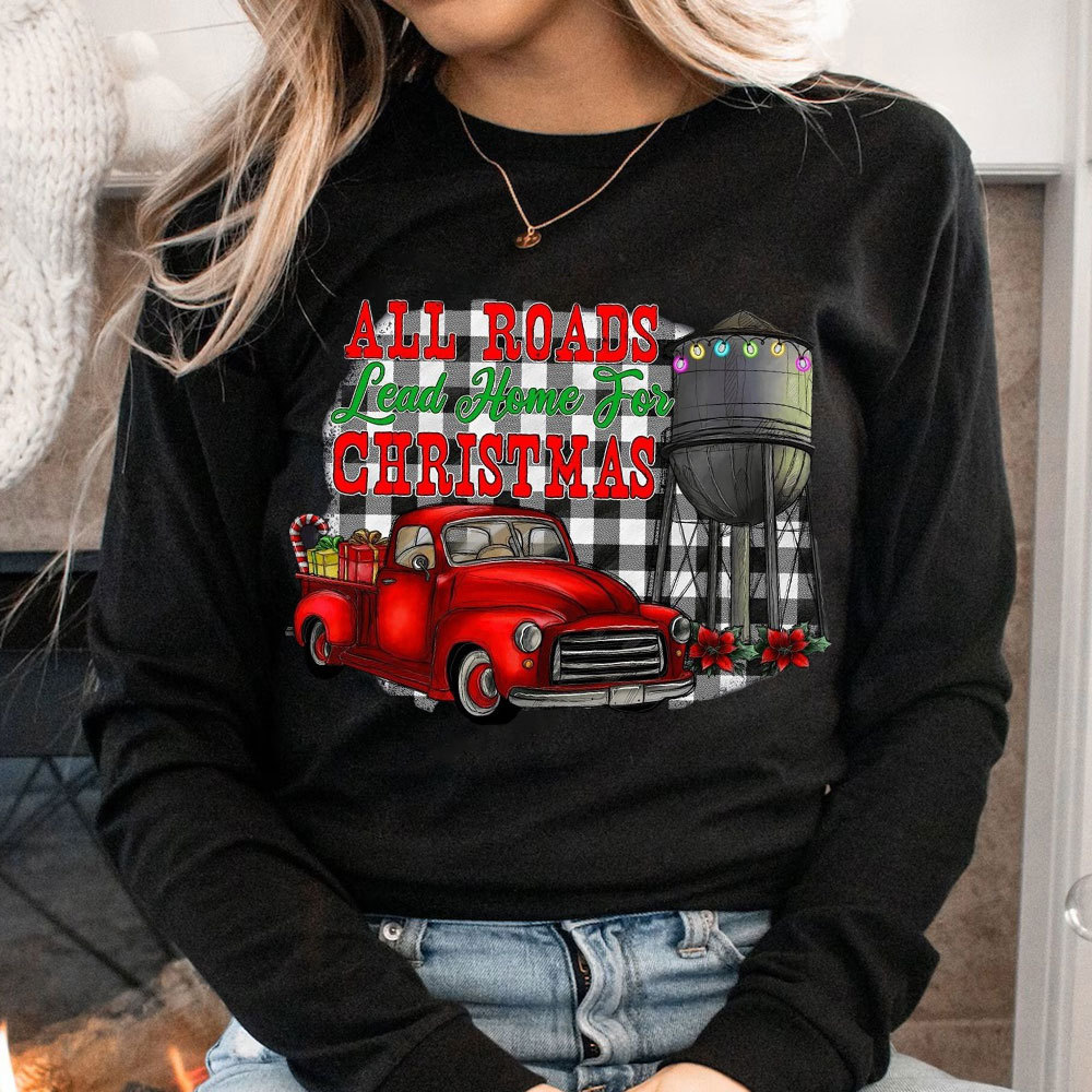 All The Road Lead To The Home Christmas Christian T-Shirt