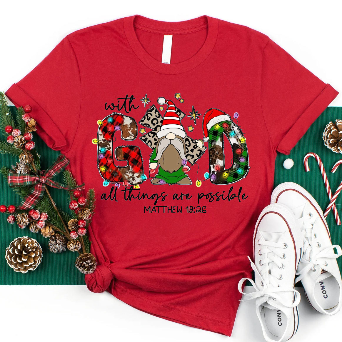 All Things Are Possible Matthew 1926 Christian T-Shirt