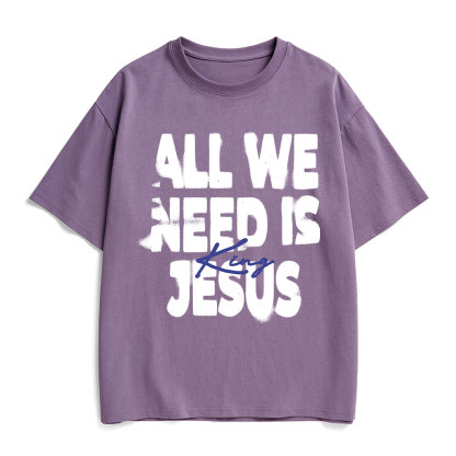All We Need Is Jesus Christian Heavy Cotton T-Shirt