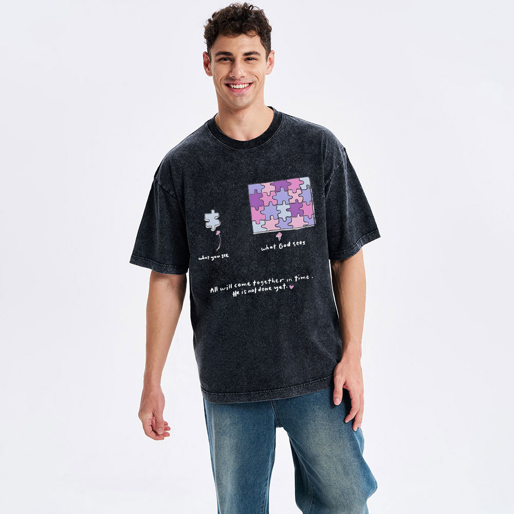 All Will Come Together In Time Christian Washed T-Shirt