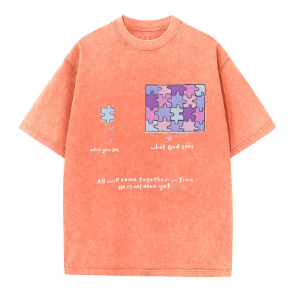 All Will Come Together In Time Christian Washed T-Shirt