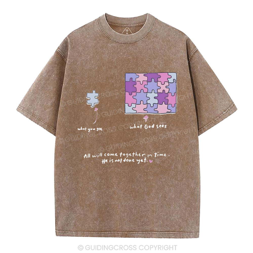 All Will Come Together In Time Christian Washed T-Shirt