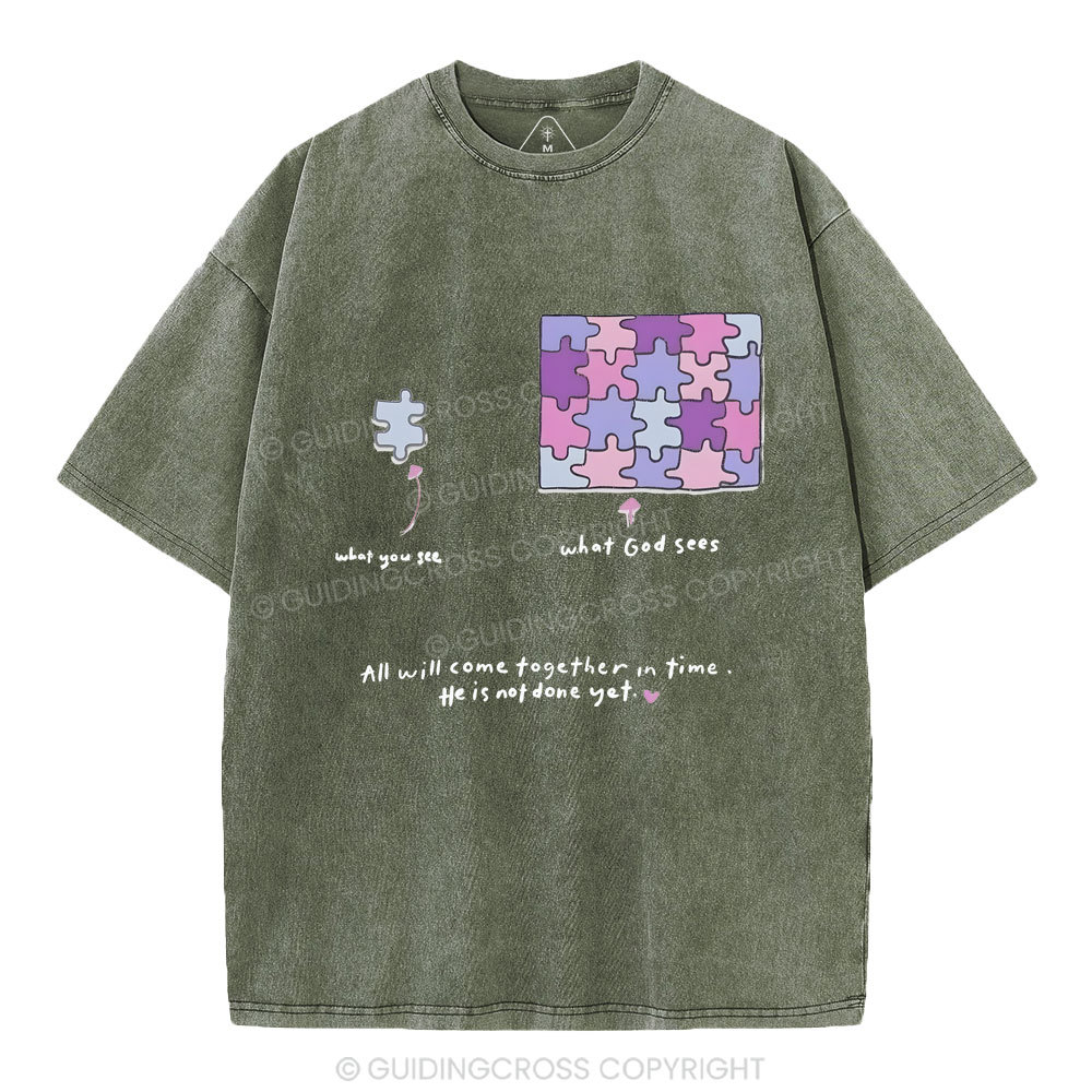 All Will Come Together In Time Christian Washed T-Shirt