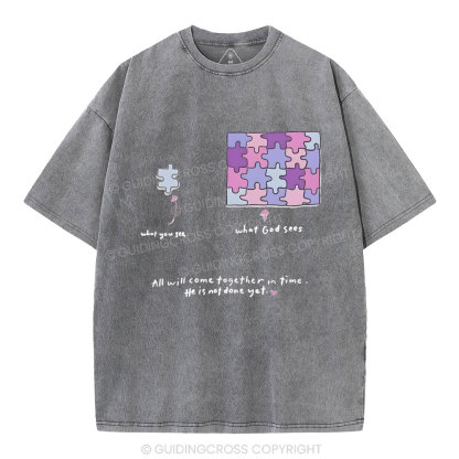 All Will Come Together In Time Christian Washed T-Shirt