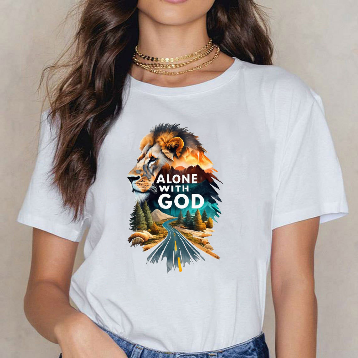 Alone With God Christian T-Shirt