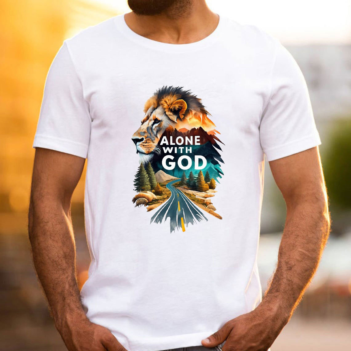 Alone With God Christian T-Shirt