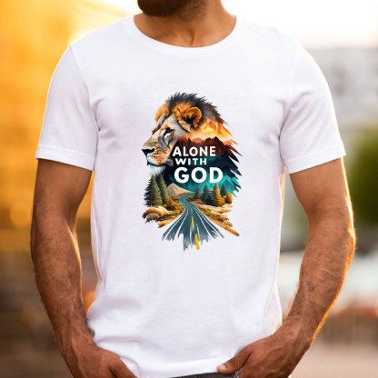 Alone With God Christian T-Shirt