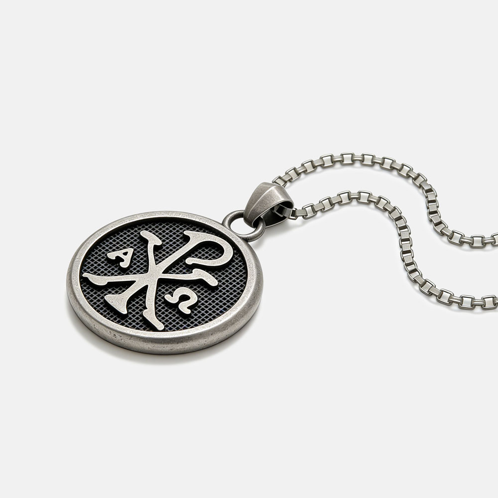 Alpha And Omega Christian 925 Sterling Silver Necklace