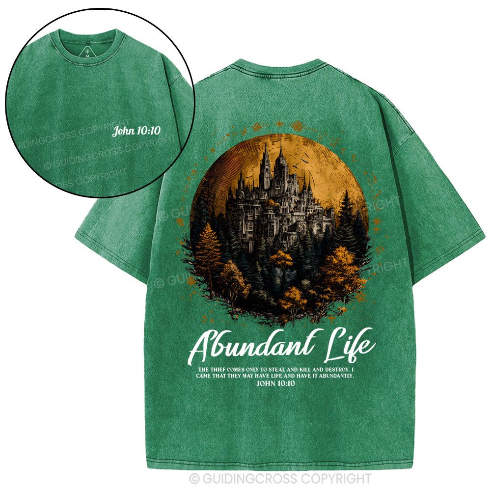 Alundant Life Christian Washed T-Shirt