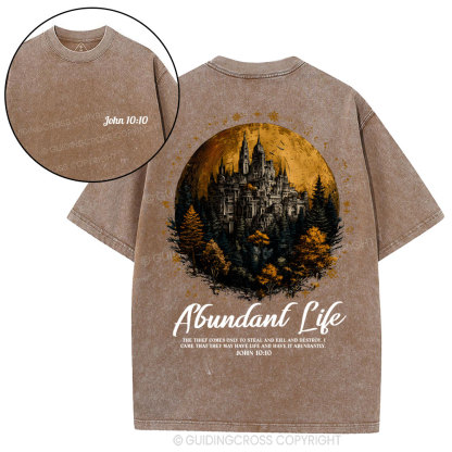 Alundant Life Christian Washed T-Shirt