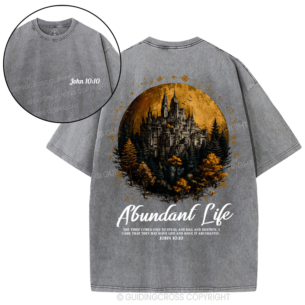 Alundant Life Christian Washed T-Shirt