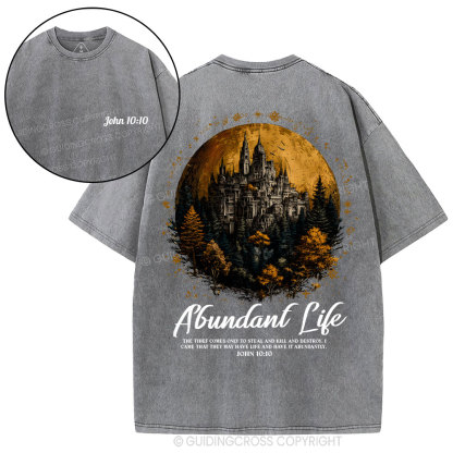 Alundant Life Christian Washed T-Shirt