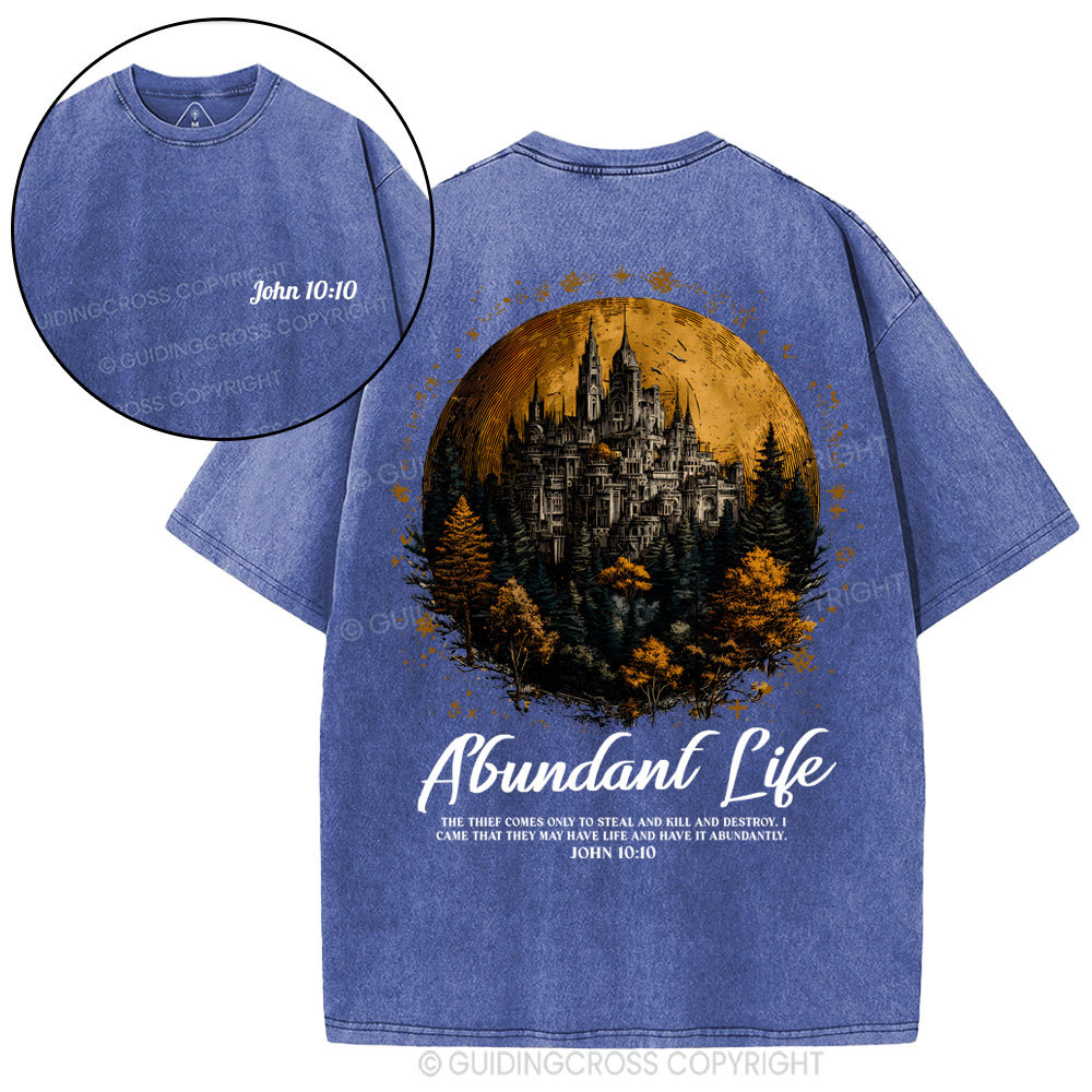 Alundant Life Christian Washed T-Shirt