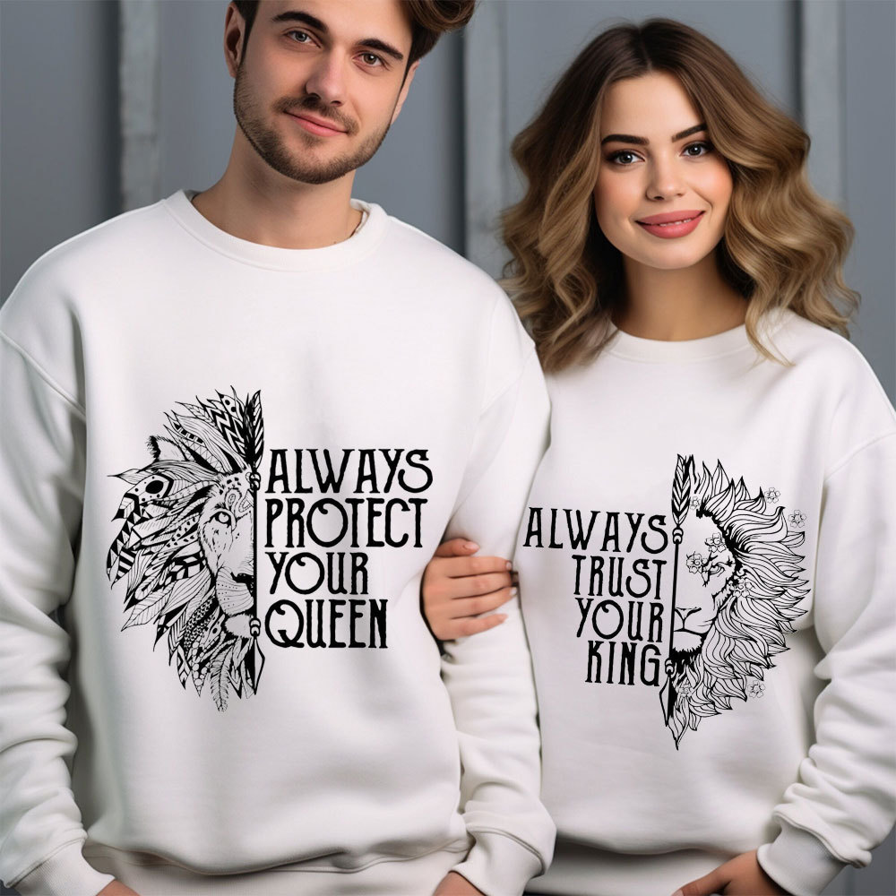 He Who Finds A Wife Finds A Good Thing His Good Thing Christian Couple Sweatshirt