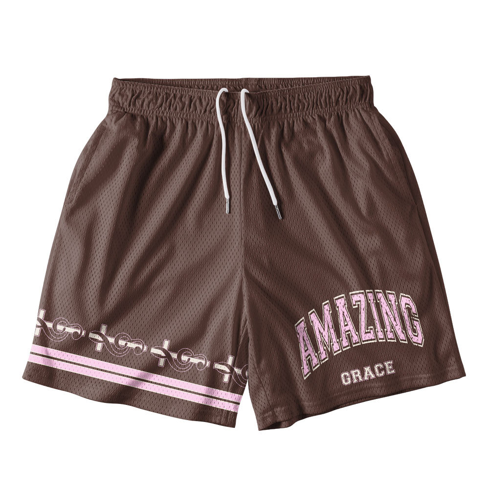 Amazing Grace Christian Mesh Shorts