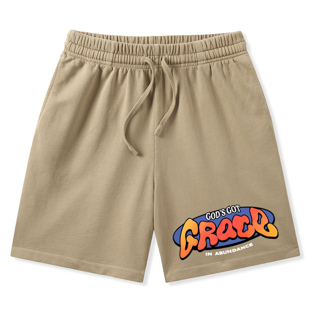 Amazing Grace Christian Washed Shorts