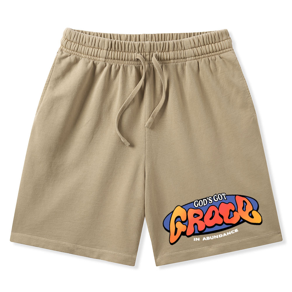 Amazing Grace Christian Washed Shorts