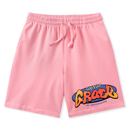 Amazing Grace Christian Washed Shorts