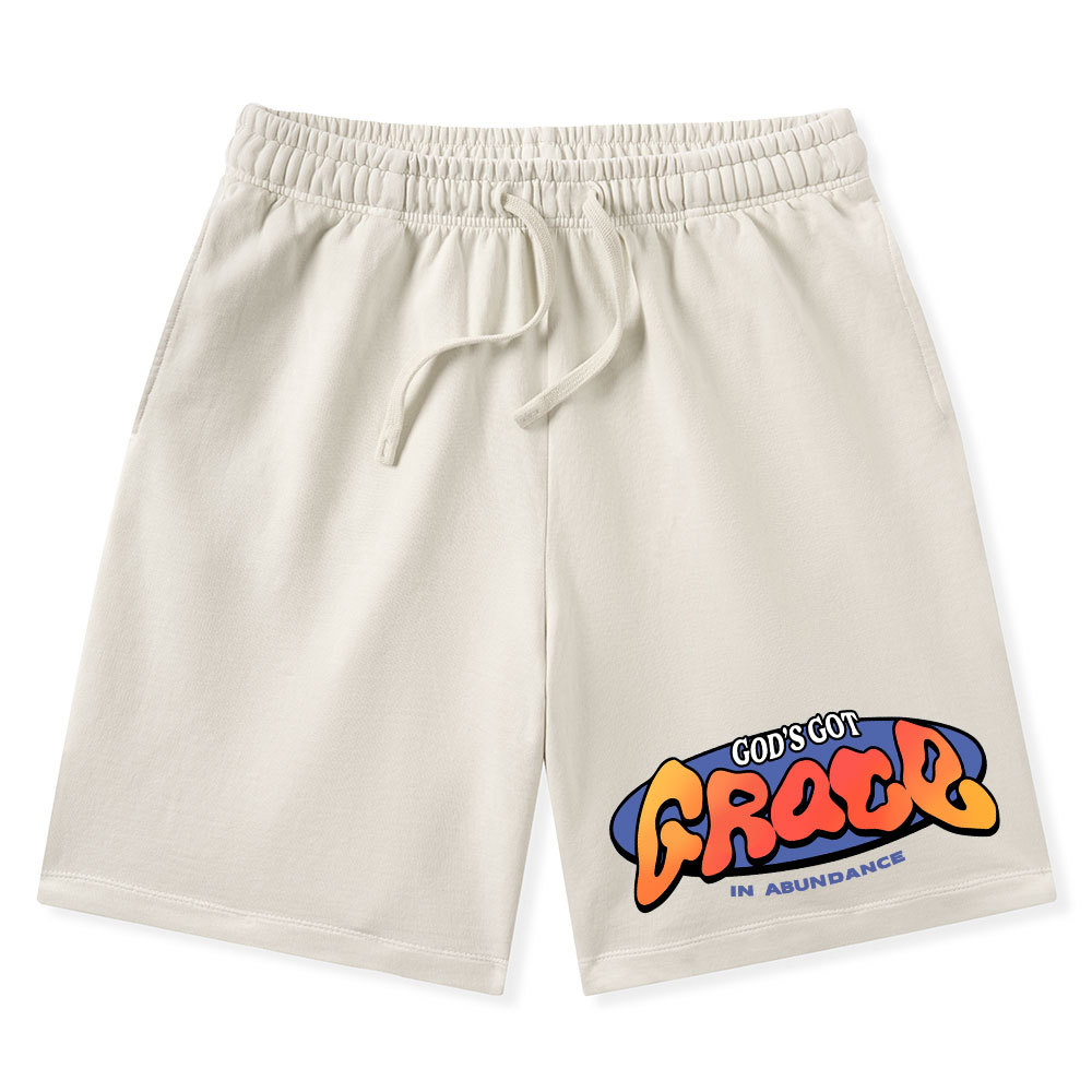 Amazing Grace Christian Washed Shorts