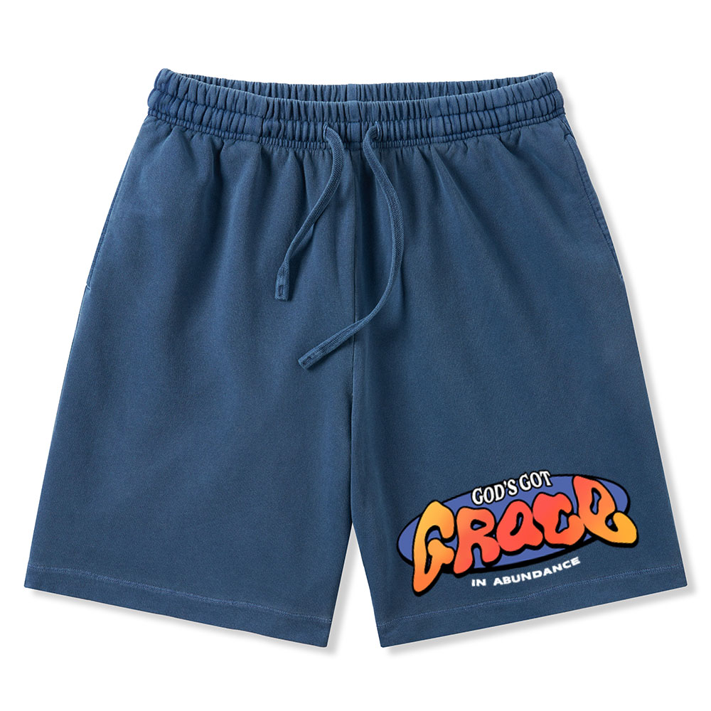 Amazing Grace Christian Washed Shorts