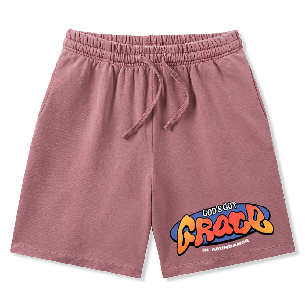 Amazing Grace Christian Washed Shorts