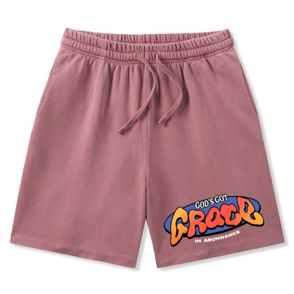 Amazing Grace Christian Washed Shorts