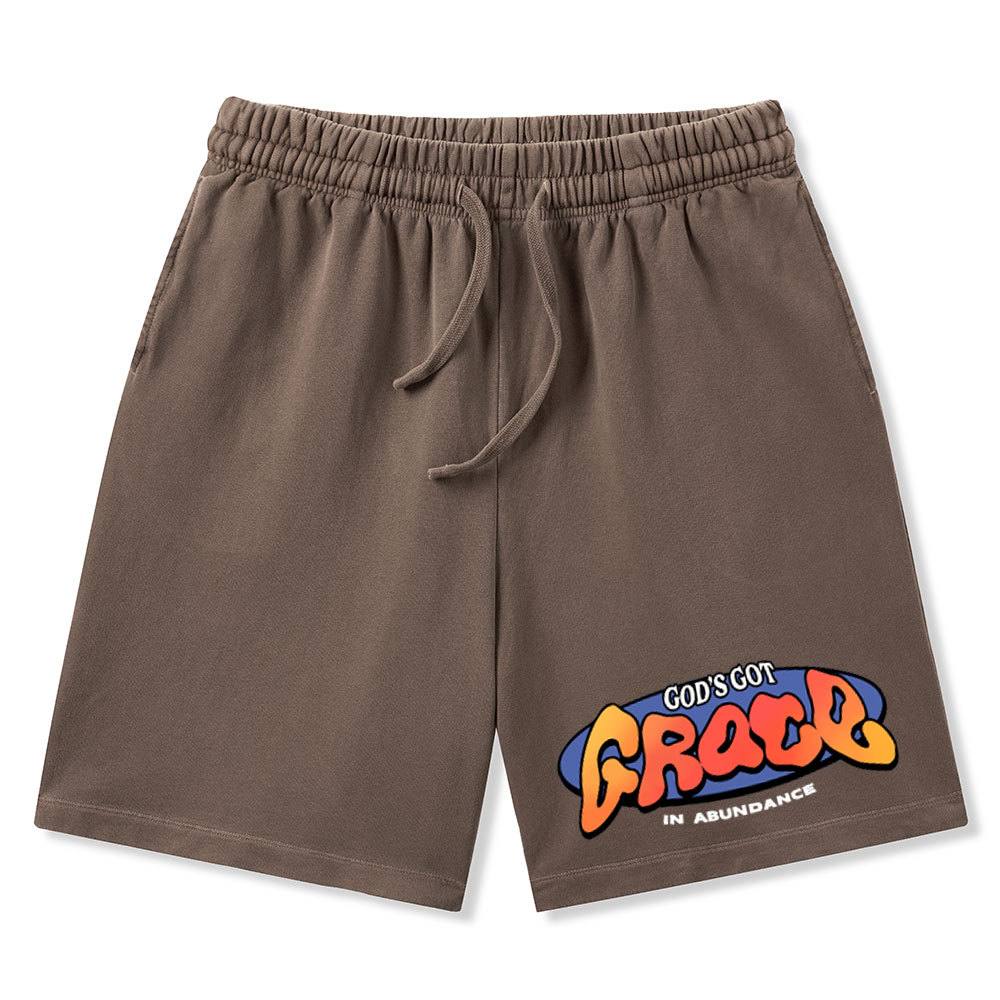 Amazing Grace Christian Washed Shorts