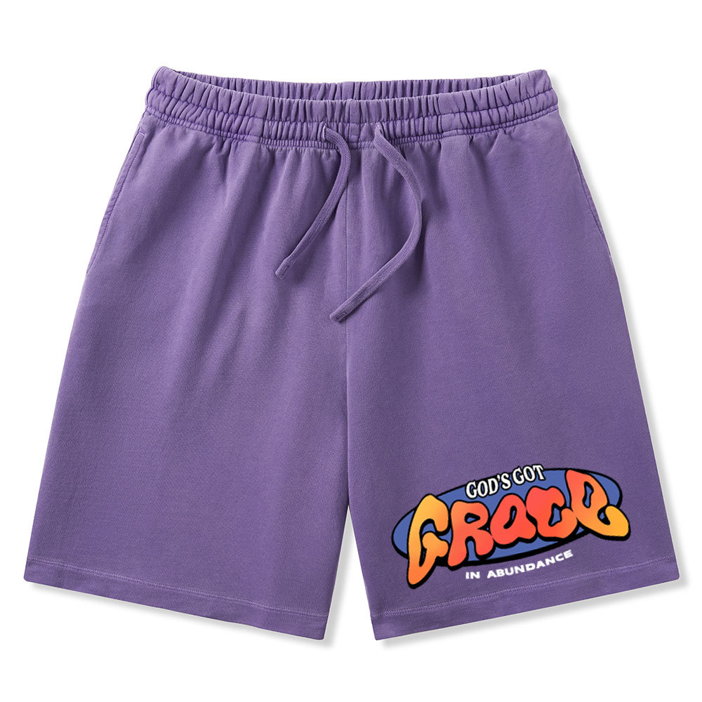 Amazing Grace Christian Washed Shorts