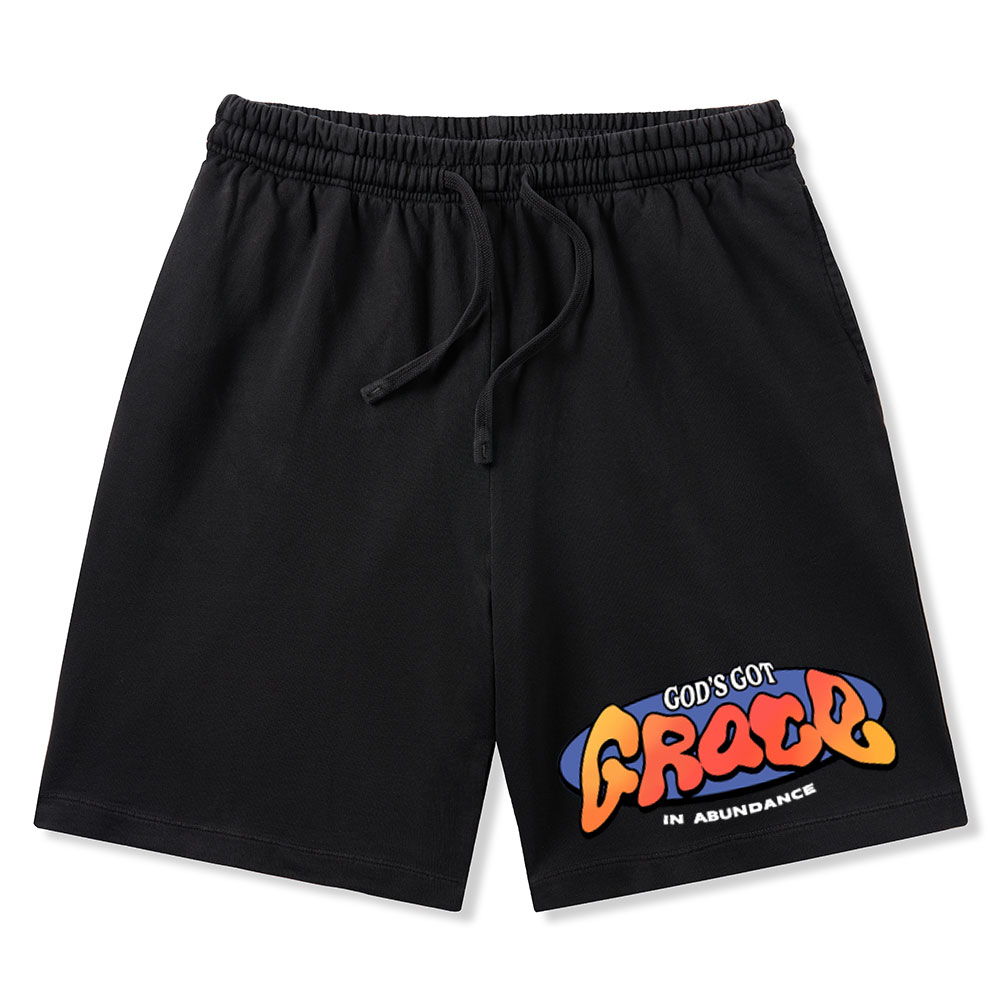 Amazing Grace Christian Washed Shorts