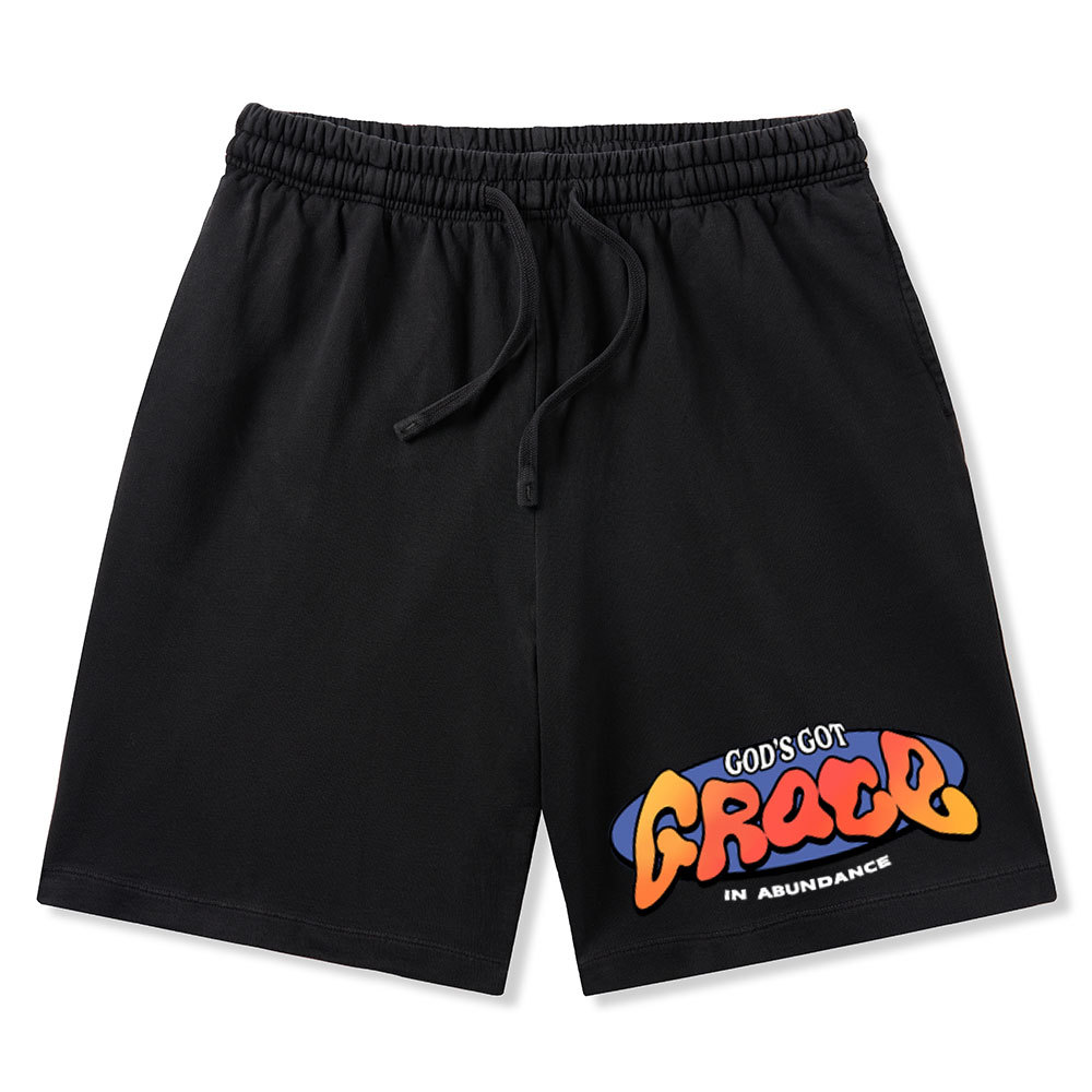 Amazing Grace Christian Washed Shorts