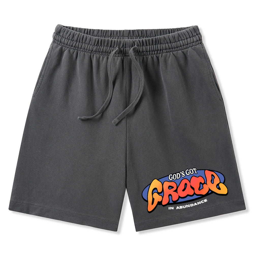 Amazing Grace Christian Washed Shorts