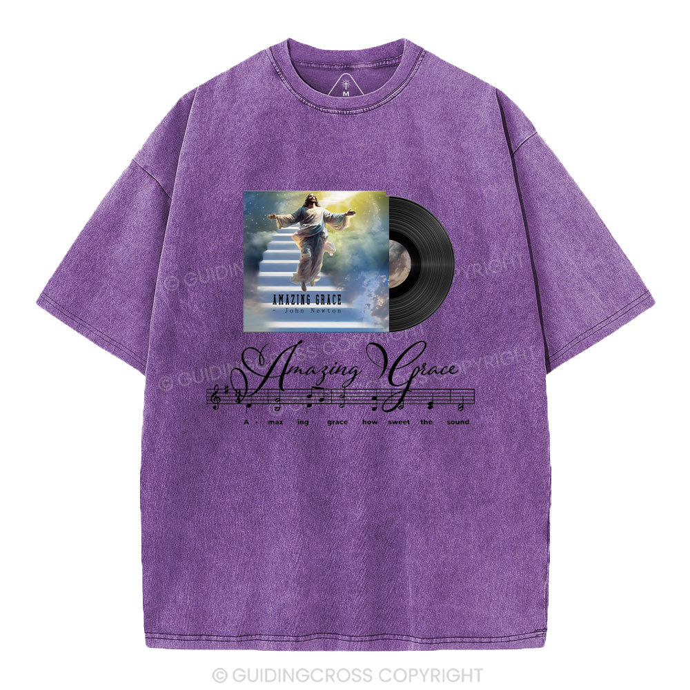 Amazing Grace Christian Washed T-Shirt